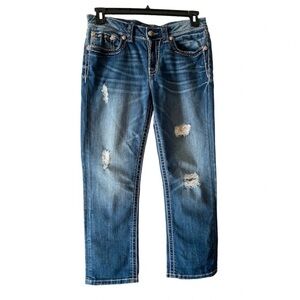 Miss Me Women's Blue Straight Leg Jeans